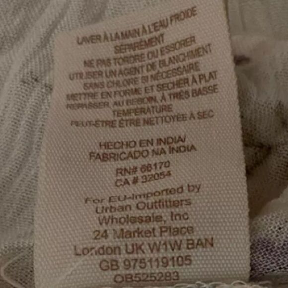 Free People Just the Two of Us Ivory Floral Printed Tunic Sz XS Boho Flowy - Picture 8 of 8